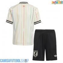 Camisa de time de futebol Japão Replicas 2º Equipamento Infantil Mundo 2026 Manga Curta (+ Calças curtas)